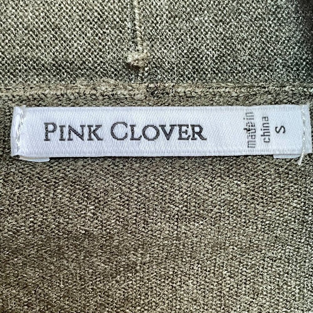Pink Clover Stitch Fix Open Front Olive Cardigan Sweater Small NWT Lightweight - Picture 4 of 13